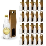 thumbnail of 20 Mini Glasflaschen 40 ml mit Goldverschluss & Box, Ideal für Geschenke, Hochzeit, Likör, Saucen