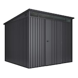 thumbnail of Hoggar - Caseta Metálica de Jardín 5,5m2 Formentera L - Paneles Robustos 0,40mm - Tragaluz de Policarbonato - Cierre con Llave - Cobertizo Metal