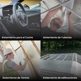 thumbnail of PILBELLES Aislante Térmico Acústico de Aluminio y Espuma Impermeable | 60 cm x 15 m | Ventana, Radiador, Cajón Persiana, Puertas