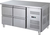 thumbnail of GastroHero Kühltisch Edelstahl GN 1/1 mit 4 Schubladen Profi Gastronomie Umluftkühlung -2 °C bis +8 °C 230 V LED-Thermostat 1350x700x850 mm