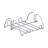 thumbnail of Relaxdays Serviettenhalter, mit Beschwerer, für 33x33 cm Servietten, Edelstahl-Optik, Serviettenständer, Metall, silber