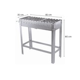 thumbnail of METRO PROFESSIONAL Grelhador a carvão retangular Karasu, superfície de grelhar 78 x 29 cm, incl. 12 espetos, aço inoxidável, prateado