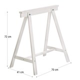 thumbnail of Caballete "DECO" teñido blanco