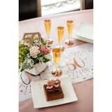 thumbnail of 50. Geburtstag roségold glitzer Tischdekoration 11x 10 cm Zahl 50