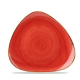 thumbnail of Churchill Stonecast Teller Triangle 19,2 cm, Berry Red