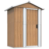 thumbnail of vidaXL Gartenhaus Braun 126x97,5x177 cm Verzinkter Stahl