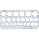 thumbnail of Kreisschablone 1-36mm transparent Packung mit 10 Stück