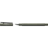 thumbnail of Faber Castell Füller Neo Slim Aluminium olivgrün Feder EF
