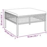 thumbnail of vidaXL 6-tlg. Garten-Lounge-Set mit Kissen Grau Poly Rattan
