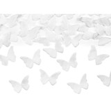 thumbnail of Konfettikanone mit Schmetterlingen 20cm Konfetti Kanone Party Popper Hochzeit Taufe Konfettiregen Shooter Konfettibombe Weiß