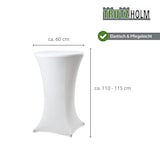 thumbnail of 5er Set Stehtischhusse 60 cm weiß Tischdecke Husse Partytisch Bistrotisch Decke
