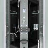 thumbnail of Dampfdusche Duschkabine Sauna Dusche D58-03M2-EC 80x80 cm mit 2K Scheiben Versiegelung