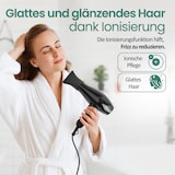thumbnail of Emerio Haartrockner – Föhn – 2 Geschwindigkeiten – 3 Temperaturstufen – Cool-Shot – Ionisierung – Stylingdüse + Diffusor – 2200 W – HD-122192