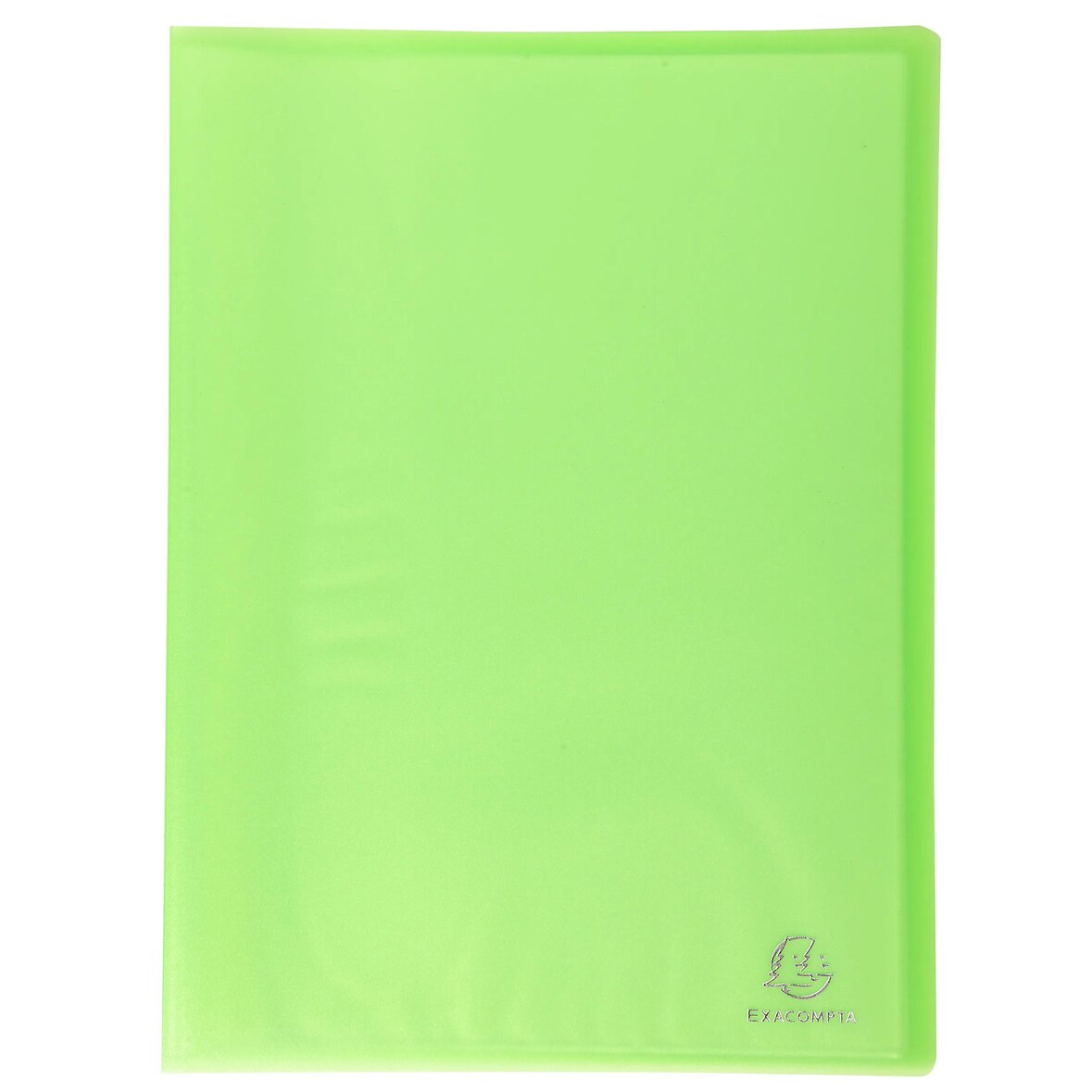 Exacompta - Réf. 85463E - Carton de 12 Protège-documents en polypropylène semi rigide Chromaline 80 vues - A4 - Vert