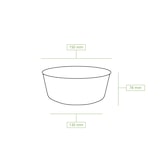 thumbnail of BIOZOYG Salatschale 300 Stück 800 ml braun Suppenschalen Einwegschalen Einweggeschirr Deli Container Bowl to go Kartonschale Einweg Suppenbehälter