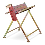 thumbnail of Relaxdays Sägebock mit Kettensägenhalterung, Kettenschutz, Messstab, bis 120 kg, klappbares Sägegestell, Metall, gold