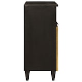 thumbnail of vidaXL Sideboard Schwarz und Gold 60 x 33 x 75 cm massives Mangoholz
