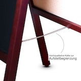 thumbnail of Kundenstopper Kreidetafel - Mit Holzrahmen - Für Innen & Außenbereiche - Braun / 51 x 5,5 x 101,5 cm