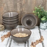 thumbnail of Mäser Prospero 6x Salatschale braun Ø16cm 600ml Porzellan Beilagen Schüssel