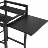 thumbnail of Waschmaschinenregal KLAUS mit Ausziehboden 73x64x115cm, Metall, Schwarz Waschmaschinenuntergestell Waschmaschine Trockner Stapelgestell