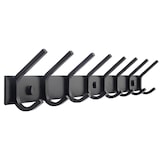 thumbnail of TOJ Living Perchero de pared – 16 ganchos – 62 cm – acero inoxidable – negro mate – colgador