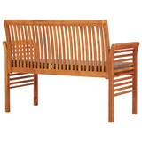 thumbnail of Helloshop26 - Banc de jardin meuble de patio d'extérieur terrasse 2 places avec coussin 120 x 60 x 90 cm bois d'acacia massif 02_0011286