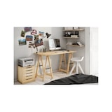 thumbnail of Tampo de trabalho em pinho maciço 120x60 cm espessura 18 mm