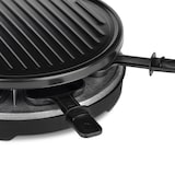 thumbnail of Wëasy Raclette Gerät und Grill LUGA40, 6 Personen, Antihaftbeschictung, 900 W, rund Edelstahl, schwarz