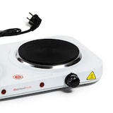 thumbnail of MELCHIONI FAMILY Cocina Eléctrica COOK 2, 1500W, 2 Placas de Hierro Fundido, Termostatos Regulables, Blanca, 118360115