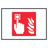 thumbnail of Brandmelder Symbol Schild A2 Rückseite selbstklebend