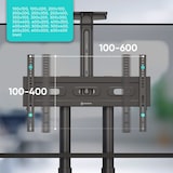 thumbnail of ONKRON AluminiumTV Ständer rollbar für 40-70 Zoll bis 45,5 kg, höhenverstellbar, VESA 100x100 bis 600x400, Schwarz TS1551-B