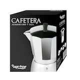 thumbnail of CAFETERA SUPREME ALUMINIO GRIS 6 TAZAS