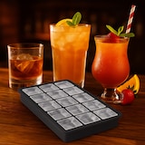 thumbnail of Relaxdays Eiswürfelform Silikon, für 3,5 cm Eiswürfel, BPA-frei, für Cocktails, HxBxT: 3,5 x 19,5 x 12,5 cm, schwarz