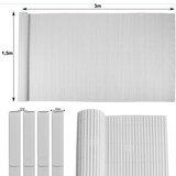 thumbnail of FI-CHI – Premium Sichtschutzmatte | Zaun | Gartensichtschutz für Garten und Balkon aus Weide | Höhe 1,5 m | Länge 3 m | HxL: 1,5x3 m | Grau