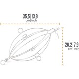 thumbnail of Petromax Geflügel Grillkorb mit Kette und Haken H-CBASKET36