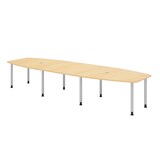 thumbnail of Hammerbacher-Konferenztisch 400cm/8 Rundrohrfüße Ahorn-VKT40C/3/S