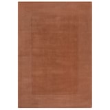 thumbnail of Handgewebter Wollteppich mit feinen Randdetails, `Mole`. Farbe: Orange, 160x230 cm | Kadima Design