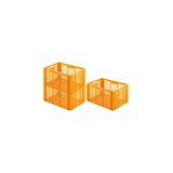 thumbnail of PROREGAL 3x Eurobehälter Bäcker- & Konditorenkasten | HxBxT 34,9x40x60 | 70 Liter | Gelb-Orange | Brötchenkiste, stapelbare Bäckerkiste