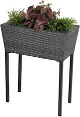 thumbnail of 2x Hochbeet Blumentopf Pflanzkübel Blumenkübel Garten Terrasse Rattan Optik
