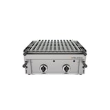 thumbnail of Barbacoa a gas de piedra volcánica con parrilla inoxidable pavonada regulable 60SBBAR Inox Osteleria