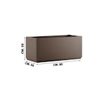 thumbnail of Jardinière Rectangulaire Ethica 80 cm Gris Tourterelle