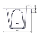 thumbnail of Europaletten Blumenkasten Blau Pflanzkasten zum An- & Einhängen Blumentopf