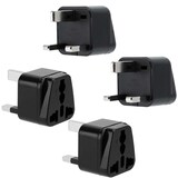 thumbnail of Intirilife 4x Steckdosen Adapter in SCHWARZ - 4er Set UK Typ G Stromadapter Reisestecker für z.B. Deutschland, Italien, Spanien, Frankreich