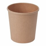 thumbnail of 125x Suppenbehälter Suppenbecher aus Kraftpapier braun 400ml FSCR