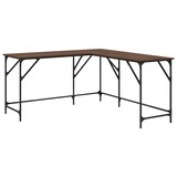 thumbnail of vidaXL Schreibtisch Braun Eichen-Optik 149x149x75 cm Holzwerkstoff