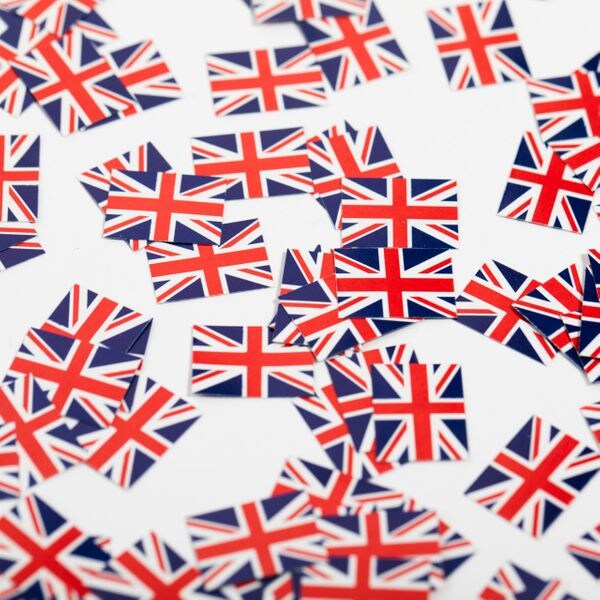 Tisch Konfetti England Großbritannien 150 Stück Union Jack