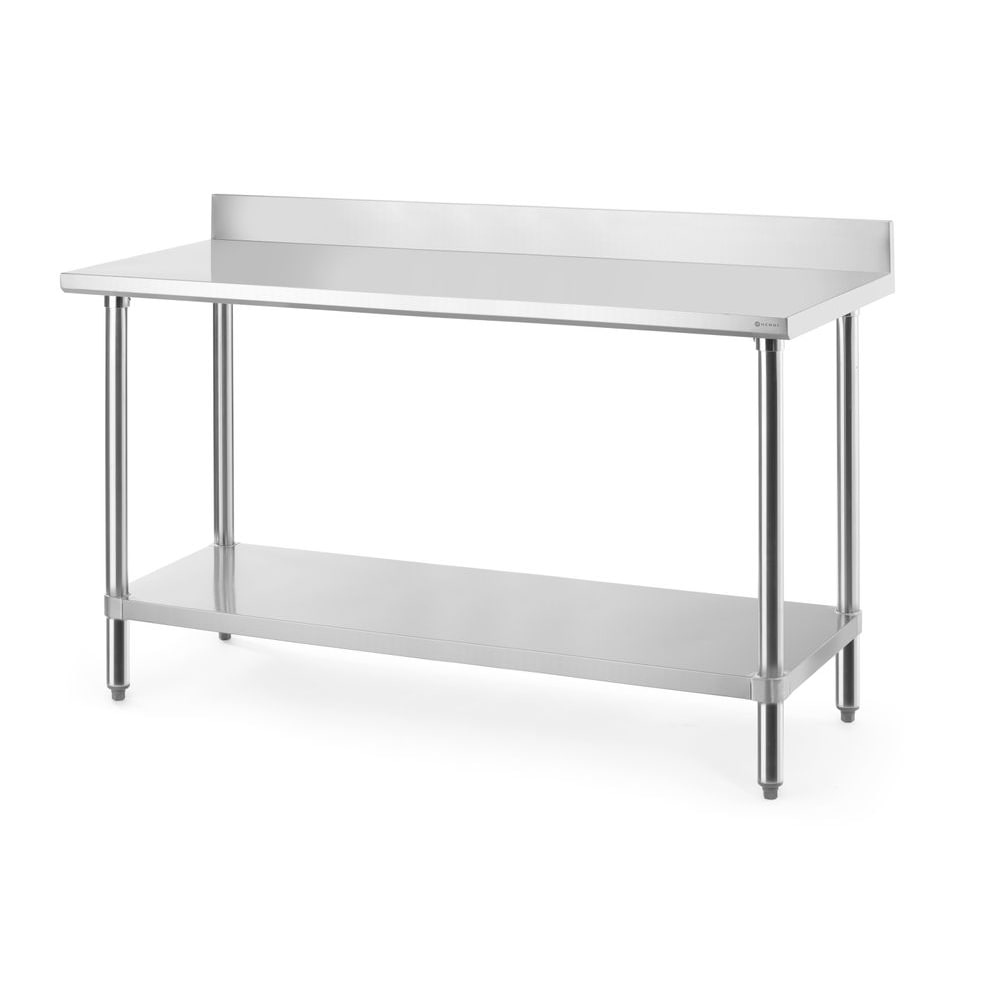 HENDI Werktafel met spatrand, Budget Line, 1600x600x(H)950mm