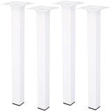 thumbnail of 4er Set Stahl 700mm Möbelfüße Möbelstempel Möbelbeine Weiß 25x25mm Möbelzubehör