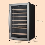 thumbnail of Klarstein Vinamour 32 Uno Weinkühlschrank 1 Zone 95 L / 36 Flaschen 4-18°C Touch Edelstahl