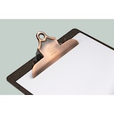 thumbnail of Securit® Porte-menu en bois avec clip - Clip en acier inoxydable - A4. Clip marron, presse-papiers gris.